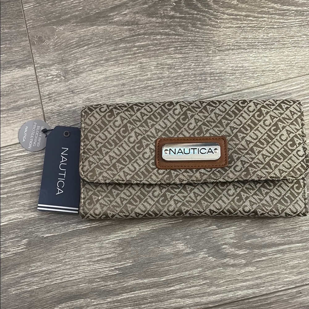 Nautica Brown Logo Wallet